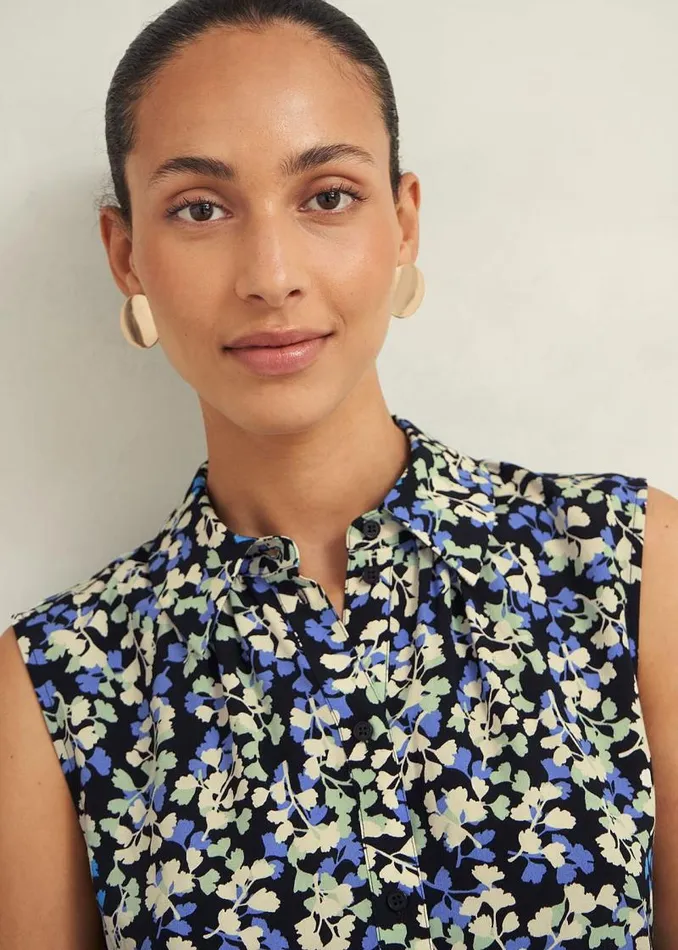Women HOBBS Tops Ariela Top Navy Multi