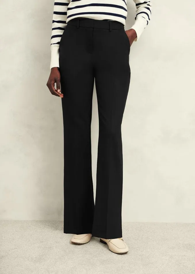 Women HOBBS Trousers Gerrie Straight Trousers Black