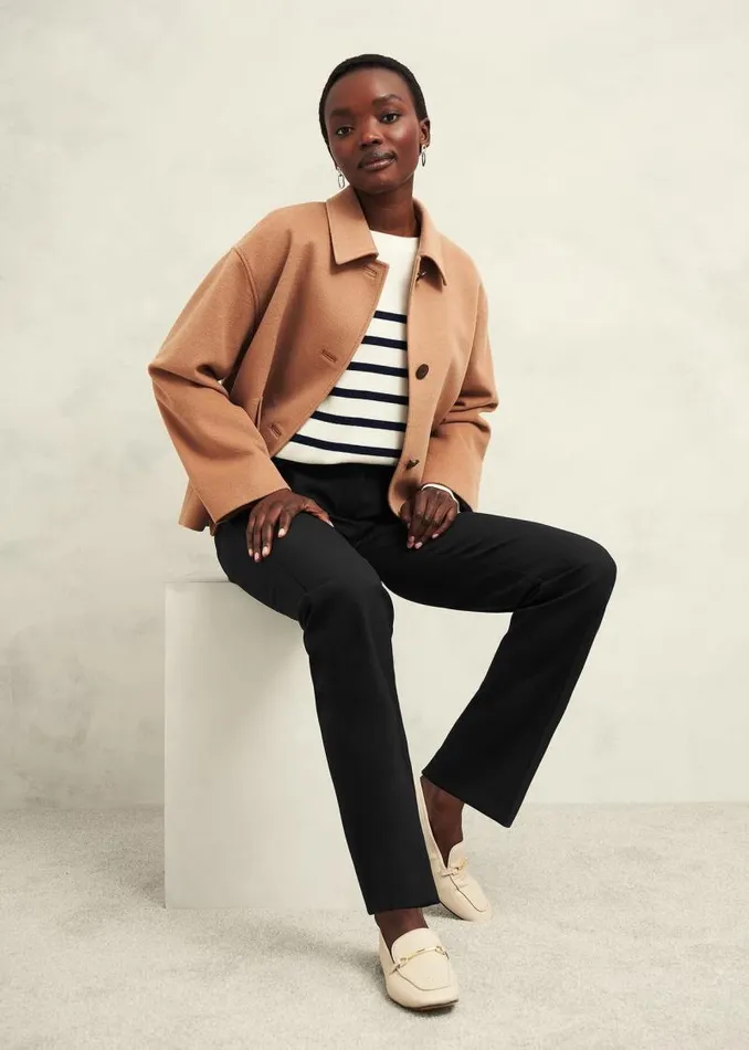 Women HOBBS Trousers Gerrie Straight Trousers Black