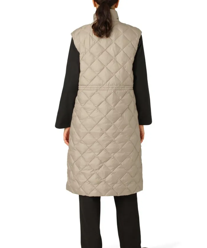 Women Ilse Jacobsen Long Down Vest 8211 Cobblestone Women Ilse Jacobsen Long Down Vest 8211 Cobblestone