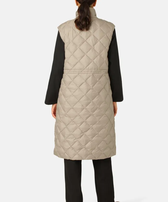 Women Ilse Jacobsen Long Down Vest 8211 Cobblestone Women Ilse Jacobsen Long Down Vest 8211 Cobblestone