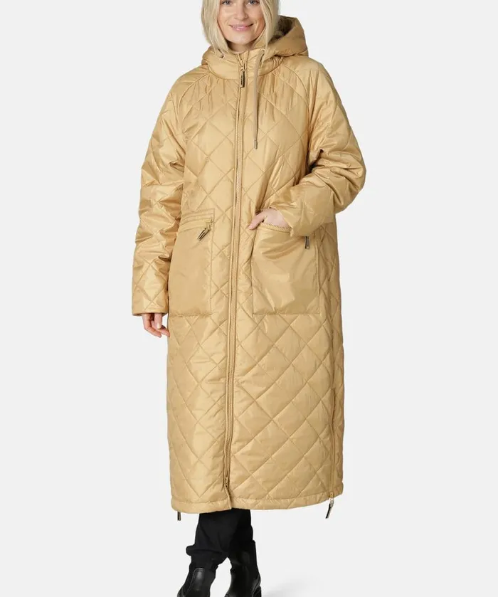 Women Ilse Jacobsen Padded Coat 8211 Iced Coffee