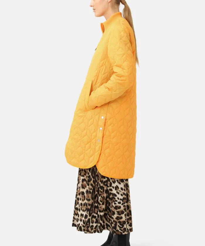 Women Ilse Jacobsen Padded Quilt Coat 8211 Flame Orange
