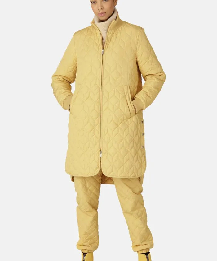Women Ilse Jacobsen Padded Quilt Coat 8211 Marigold