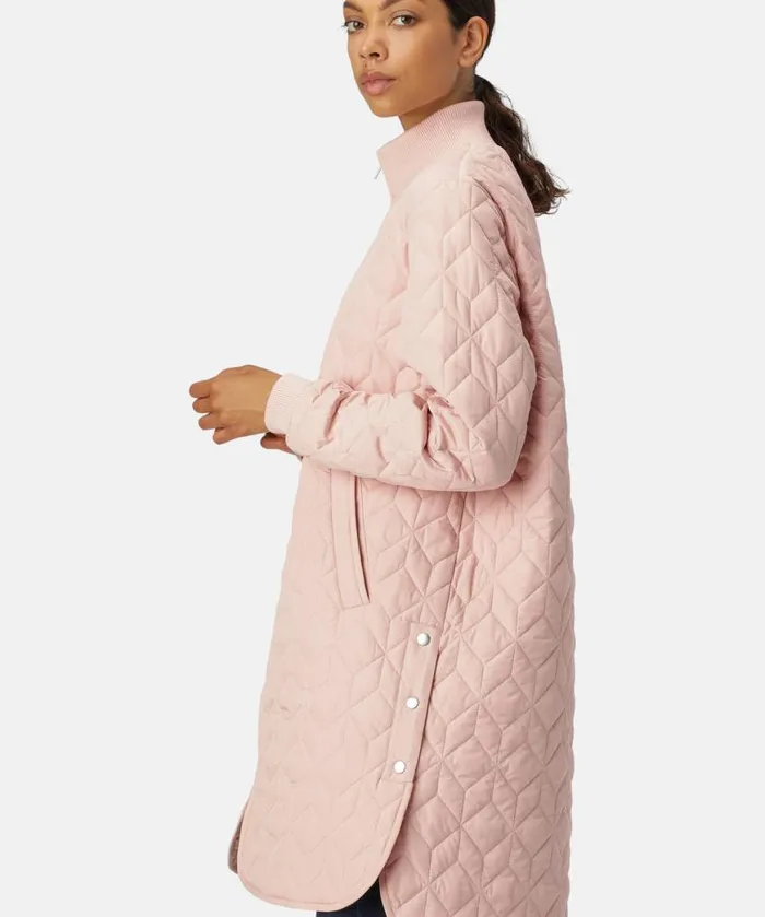Women Ilse Jacobsen Padded Quilt Coat 8211 Pale Pink