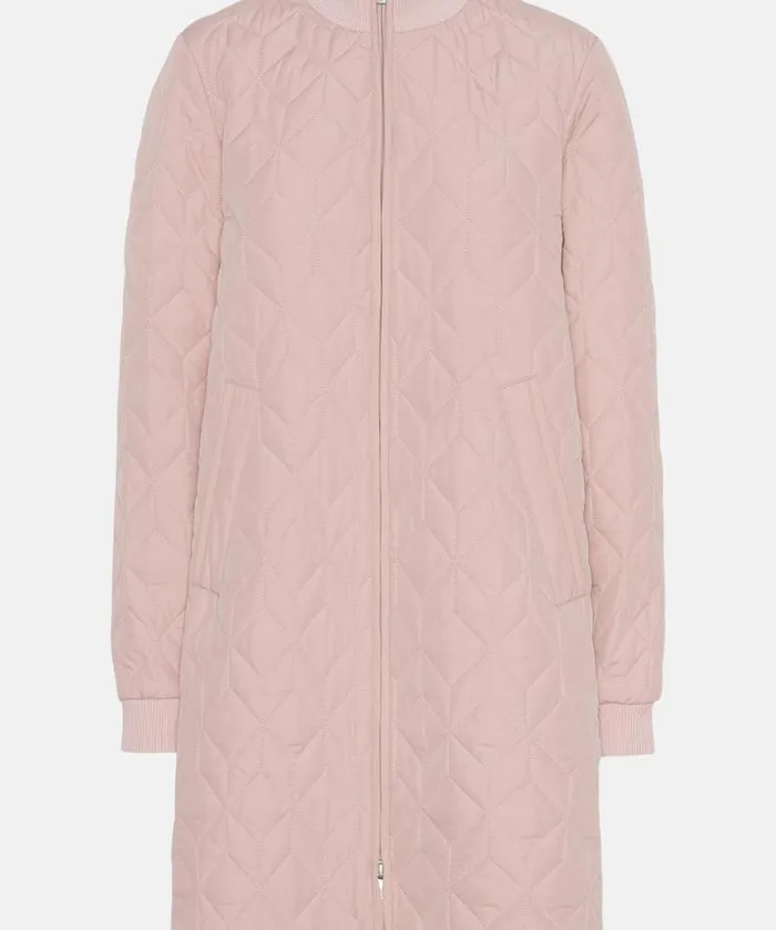 Women Ilse Jacobsen Padded Quilt Coat 8211 Pale Pink