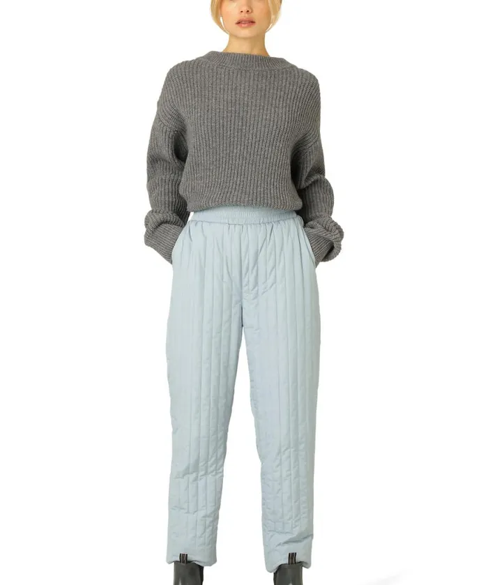 Women Ilse Jacobsen Quilt Pants 8211 Pale Petroleum Women Ilse Jacobsen Quilt Pants 8211 Pale Petroleum