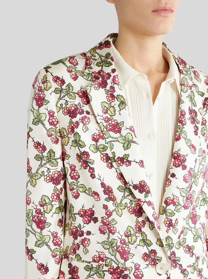 Women Jacket With Berry Print Etro Jackets