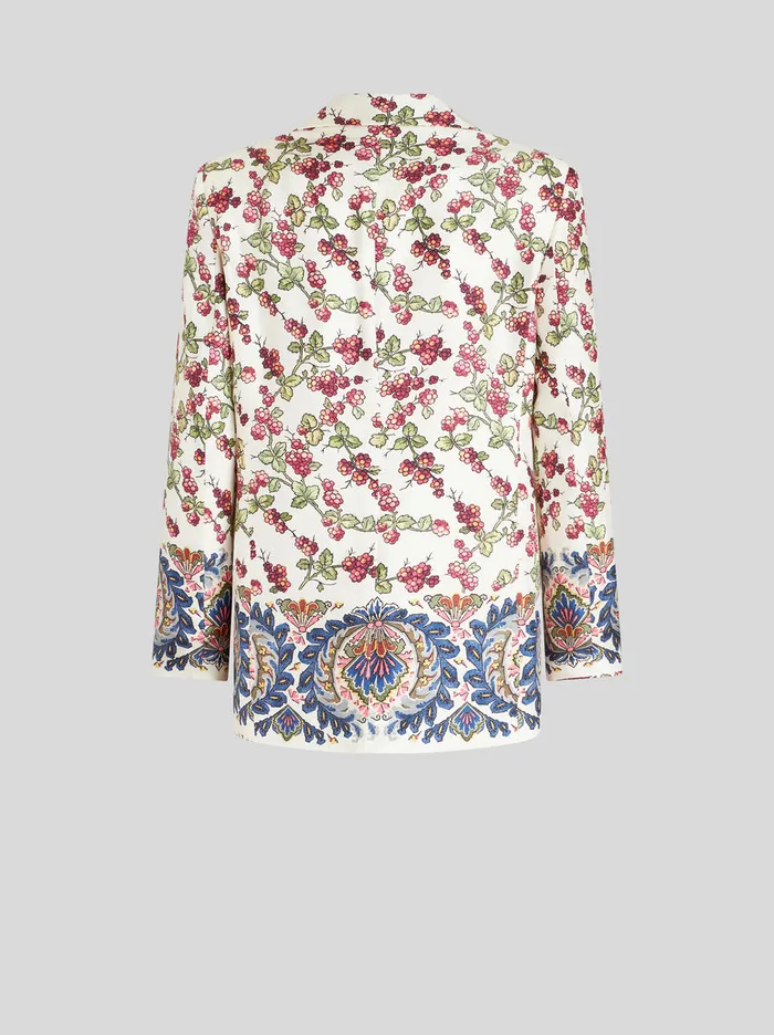 Women Jacket With Berry Print Etro Jackets