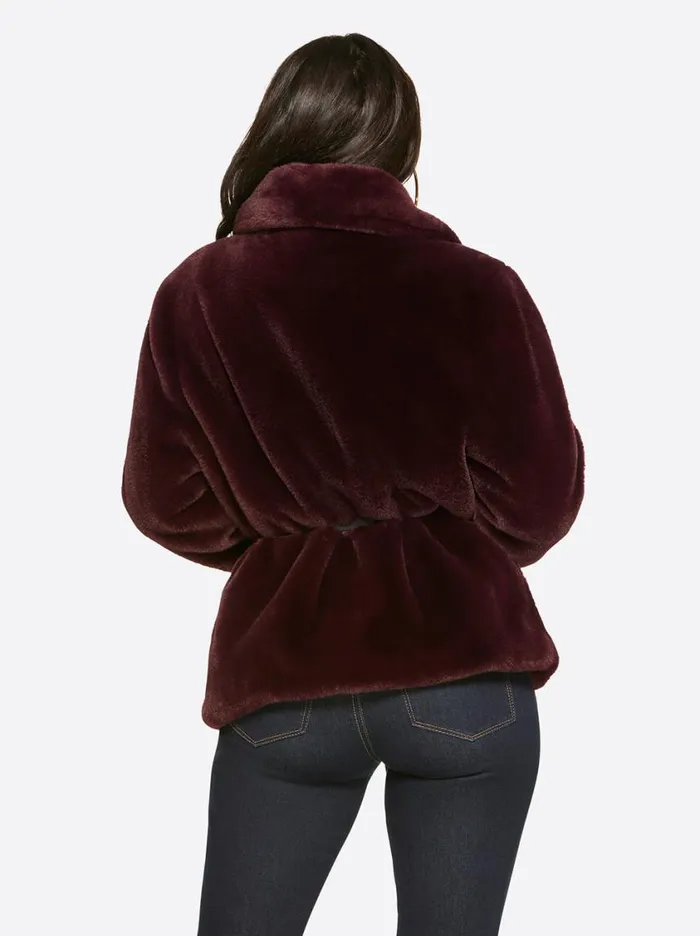 Women Jackets Blazers and Kimonos Jessica Simpson Sire Jacket In Winetasting