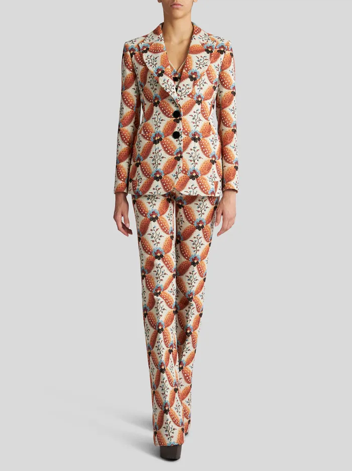 Women Jacquard Jacket With Geometric Pattern Etro Jackets
