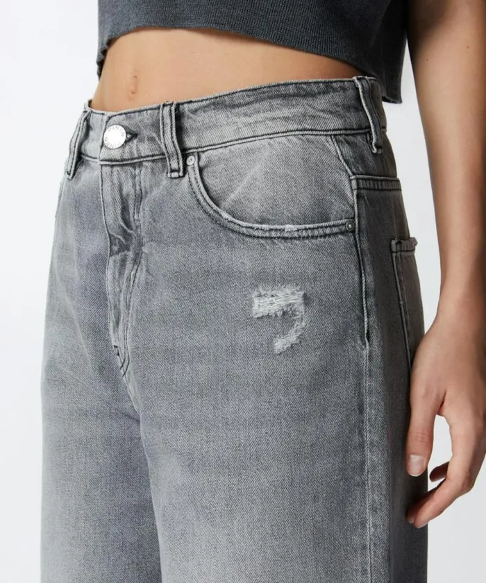 Women Jeans Pinko Light Grey Eggfit Jeans Light Grey Wash Women Jeans Pinko Light Grey Eggfit Jeans Light Grey Wash
