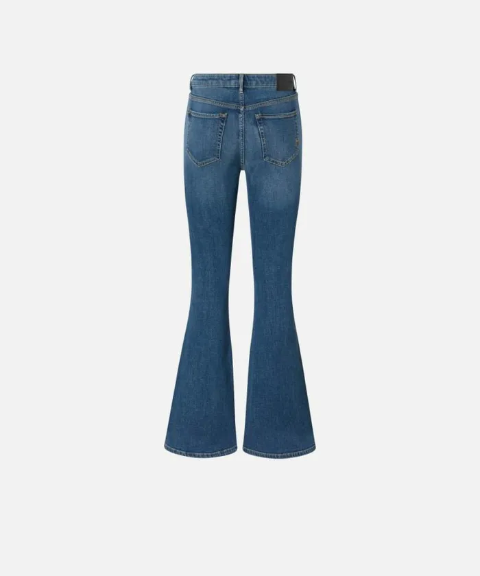 Women Jeans Pinko Vintage Denim Flared Jeans Mid Wash Women Jeans Pinko Vintage Denim Flared Jeans Mid Wash