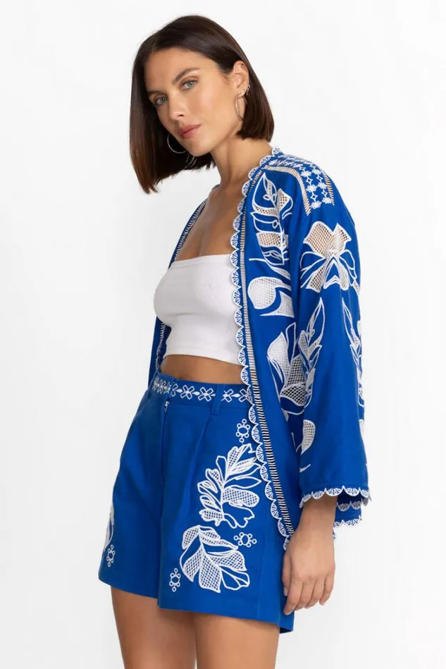 Women JENAH SHORT Baleine Blue Johnny Was Bottoms