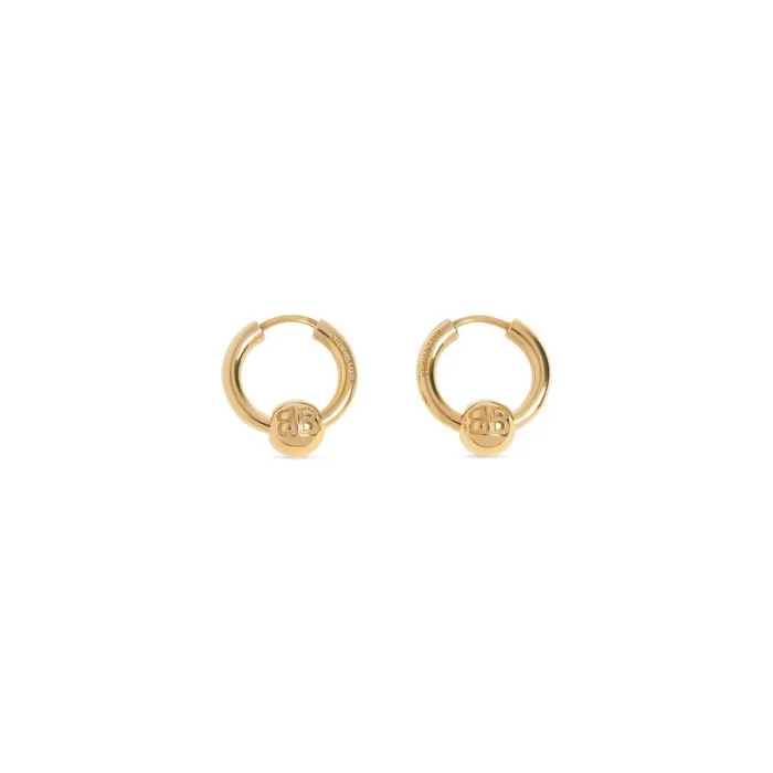 Women Jewellery Balenciaga Force Xs Earrings In Gold
