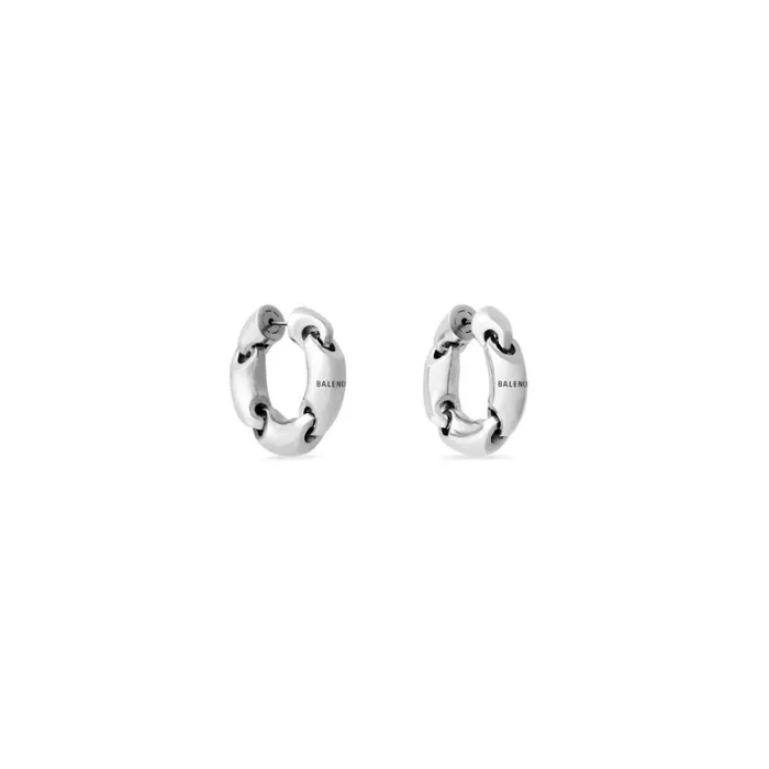 Women Jewellery Balenciaga Solid 20 Earrings In Silver