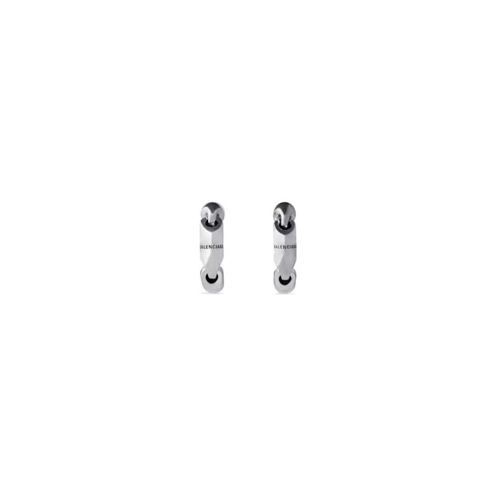 Women Jewellery Balenciaga Solid 20 Earrings In Silver