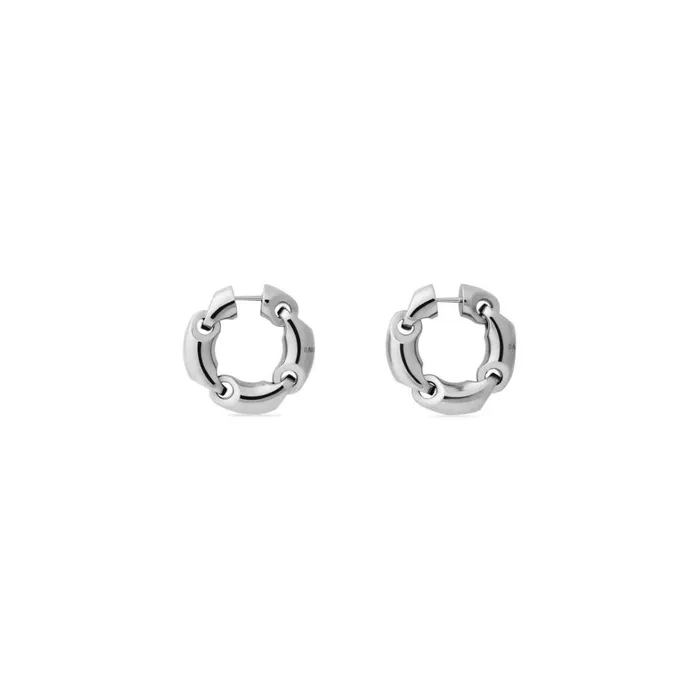 Women Jewellery Balenciaga Solid 20 Earrings In Silver