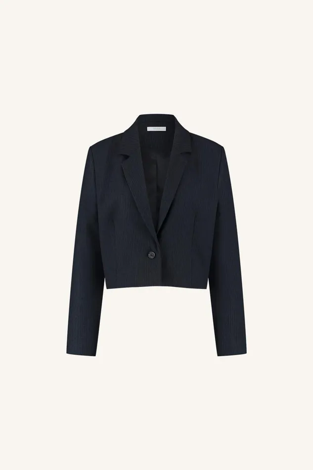 Women Jody Stripe Blazer Dark Navy Bybar Jackets