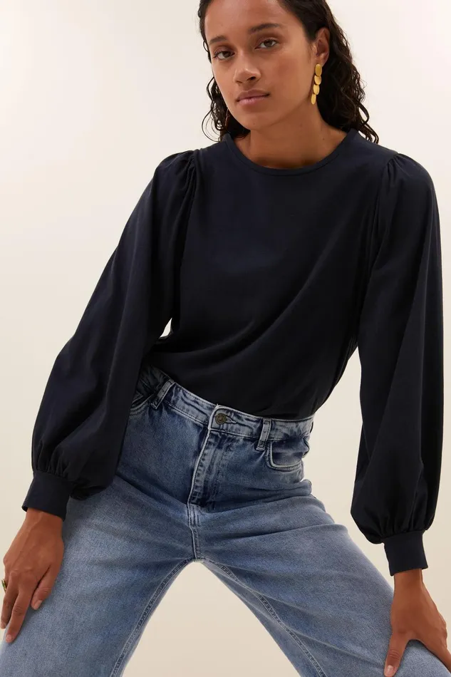 Women Jojo Jersey Top Midnight Bybar Tops and Shirts Women Jojo Jersey Top Midnight Bybar Tops and Shirts