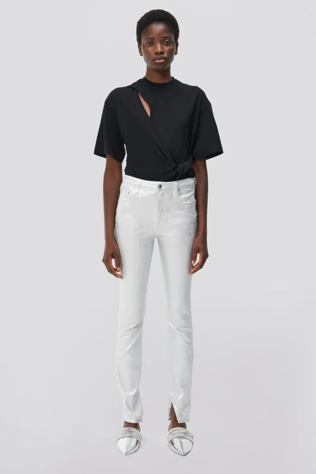 Women Joline Tee Black Jonathan Simkhai Tops and Bodysuits