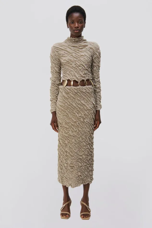 Women Karissa Gown Gold Jonathan Simkhai Dresses and Jumpsuits