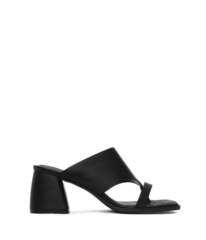 Women Kitt Vegan Block Heel Sandals Black Matt and Nat Sandals