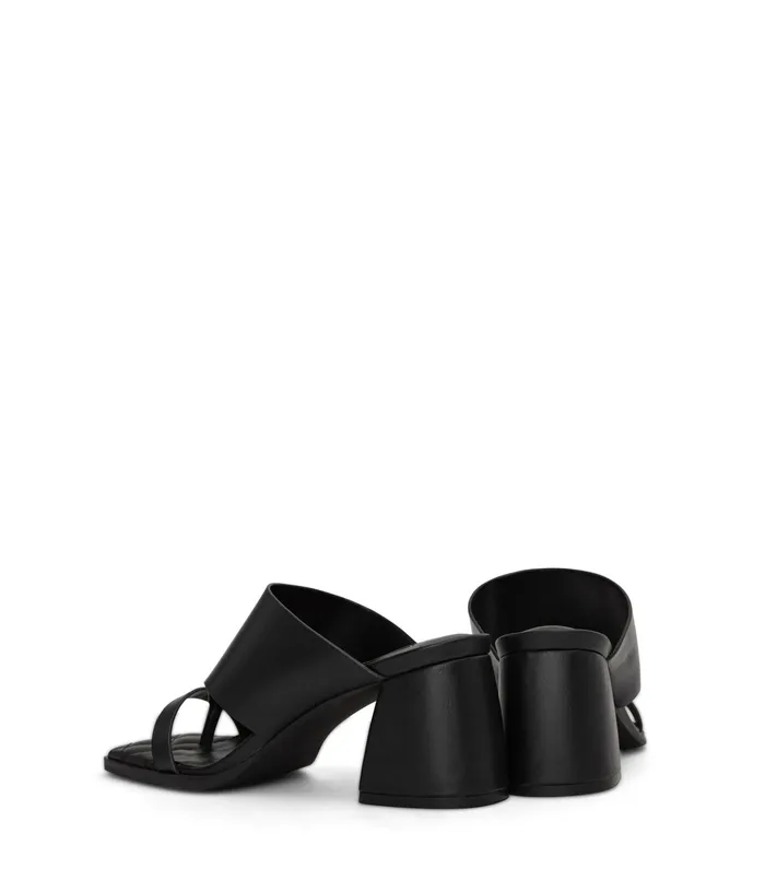 Women Kitt Vegan Block Heel Sandals Black Matt and Nat Sandals