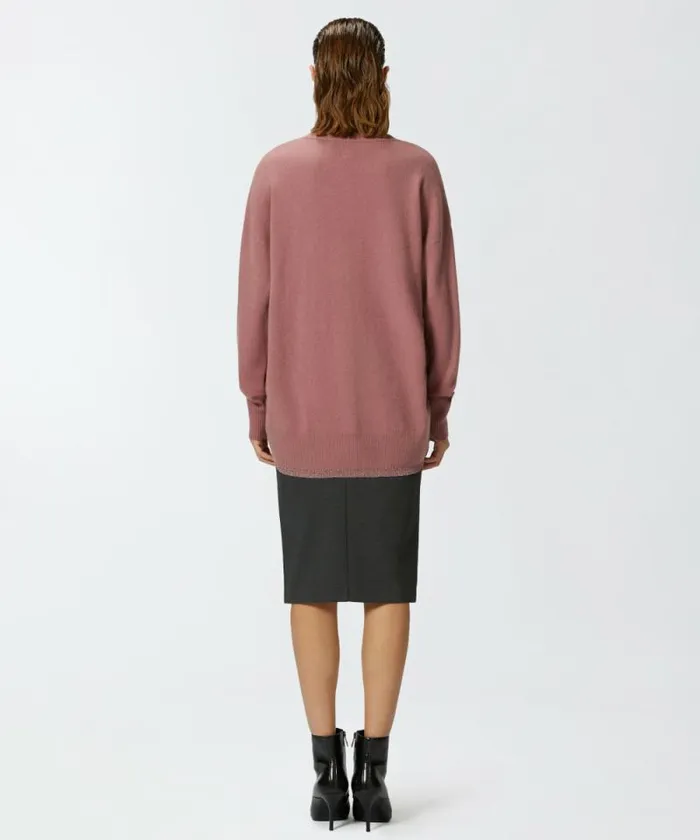 Women Knitwear Pinko Wool And Cashmere Cardigan With Lurex Edging Nostalgia Rose Women Knitwear Pinko Wool And Cashmere Cardigan With Lurex Edging Nostalgia Rose