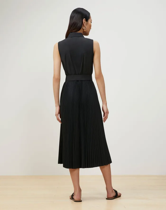 Women Lafayette 148 New York Dresses Bennett Shirtdress In Valencia Cloth Black