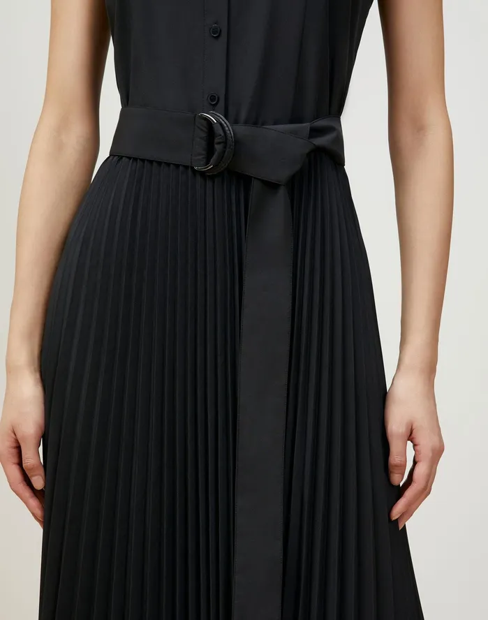 Women Lafayette 148 New York Dresses Bennett Shirtdress In Valencia Cloth Black