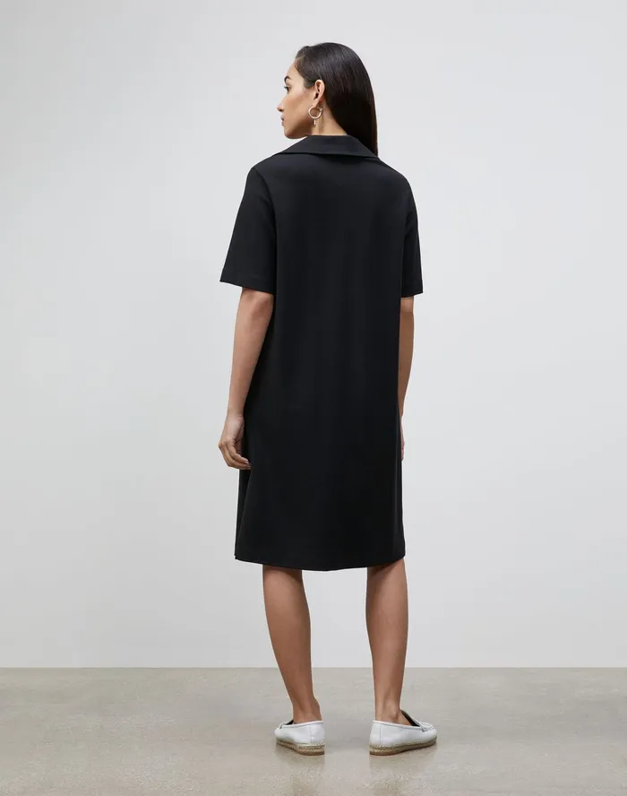 Women Lafayette 148 New York Dresses PlusSize Andie Dress In Punto Milano Black