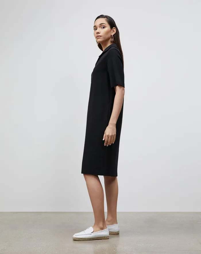 Women Lafayette 148 New York Dresses PlusSize Andie Dress In Punto Milano Black