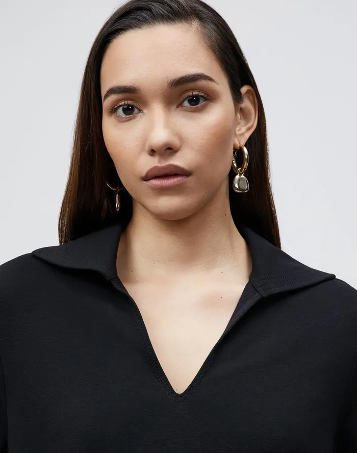 Women Lafayette 148 New York Dresses PlusSize Andie Dress In Punto Milano Black