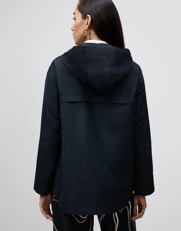 Women Lafayette 148 New York Jackets and Blazers PlusSize Ansel Jacket In Italian Crafted Taffeta Black