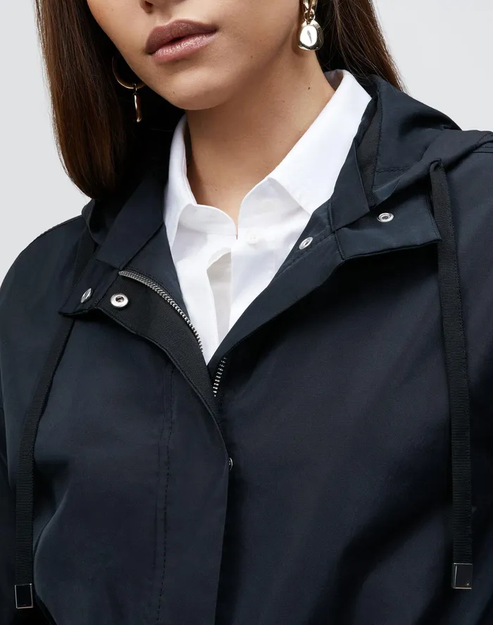 Women Lafayette 148 New York Jackets and Blazers PlusSize Ansel Jacket In Italian Crafted Taffeta Black
