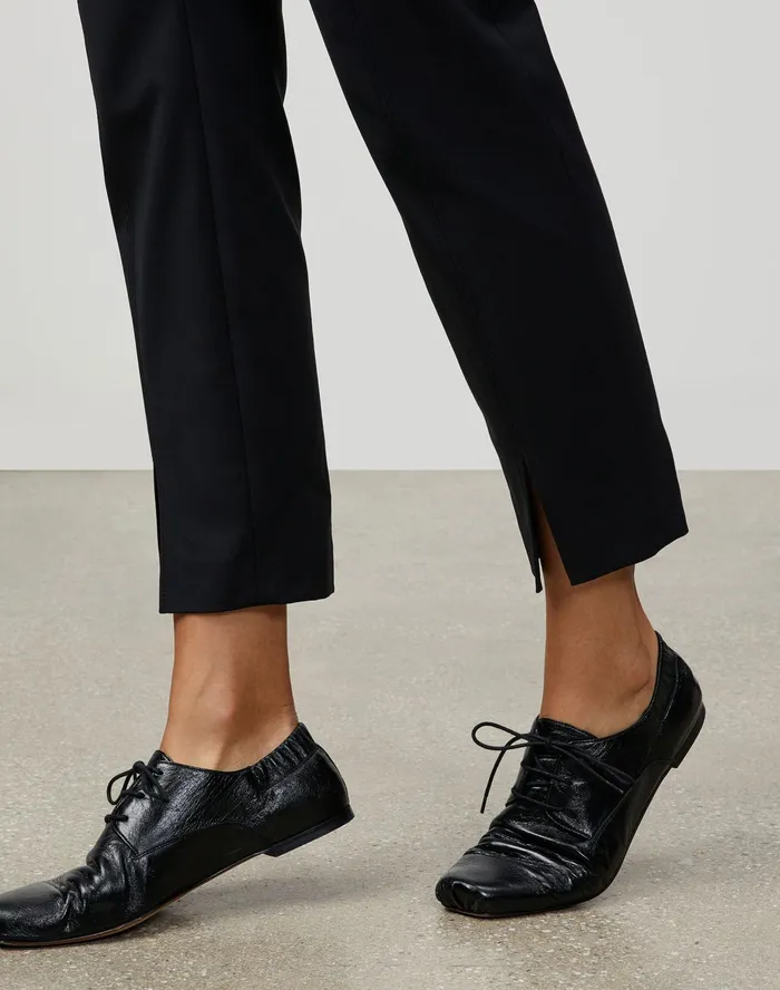 Women Lafayette 148 New York Pants and Shorts Petite Fundamental BiStretch Ankle Waldorf Slim Pant Black