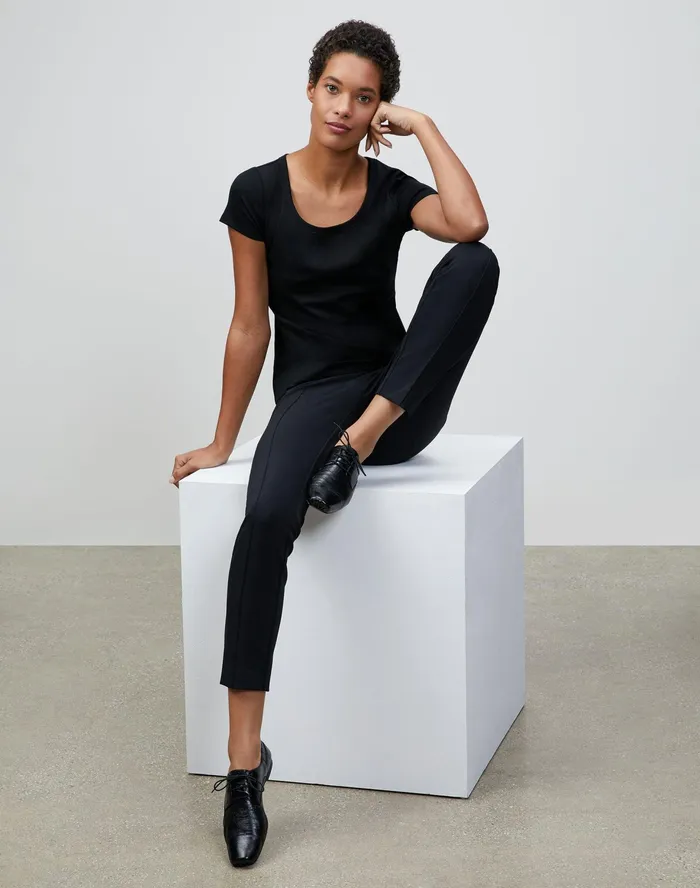 Women Lafayette 148 New York Pants and Shorts PlusSize Acclaimed Stretch Gramercy Pant Black