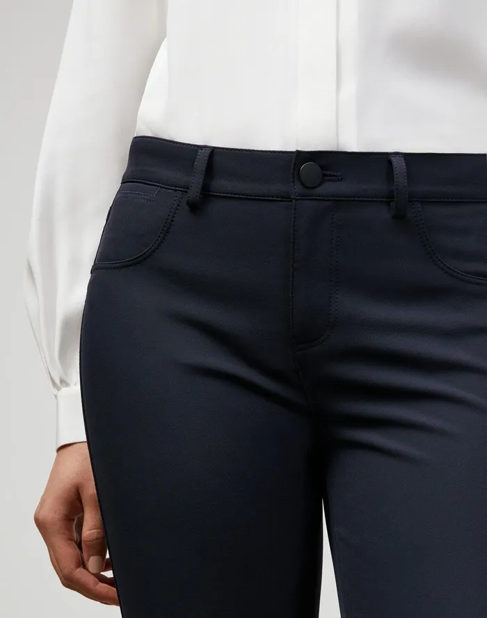 Women Lafayette 148 New York Pants and Shorts PlusSize Acclaimed Stretch Mercer Pant Ink