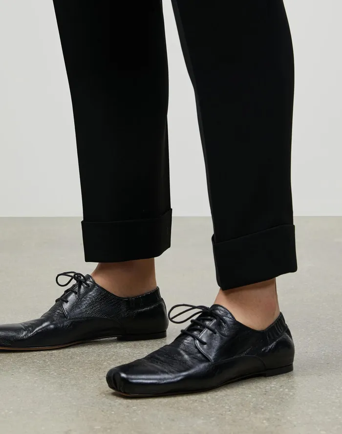 Women Lafayette 148 New York Pants and Shorts PlusSize Finesse Crepe Ellis Pleated Pant Black