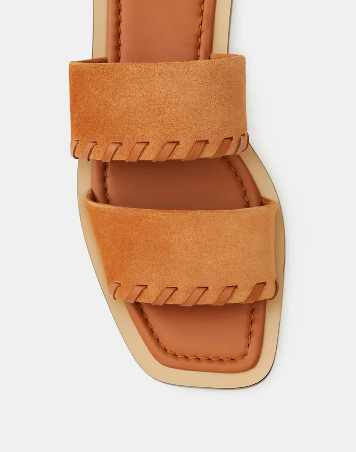 Women Lafayette 148 New York Sandals Nia Slide In Suede Copper