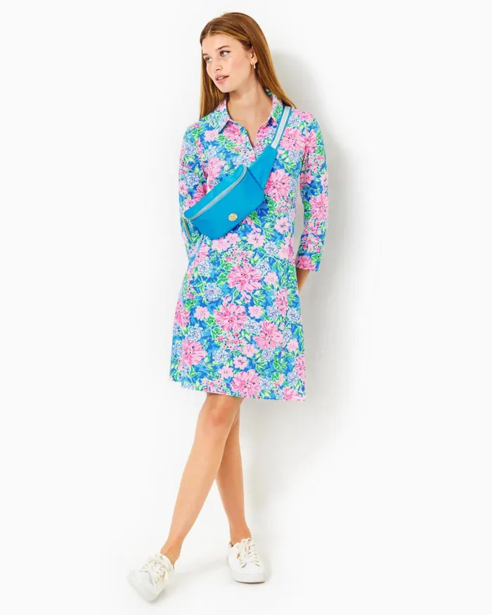Women Lilly Pulitzer Activewear UPF 50 Luxletic Silvia Dress Multi Spring In Your Step Women Lilly Pulitzer Activewear UPF 50 Luxletic Silvia Dress Multi Spring In Your Step
