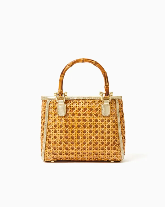 Women Lilly Pulitzer Bags Adrian Cane Mini Bag Natural Women Lilly Pulitzer Bags Adrian Cane Mini Bag Natural