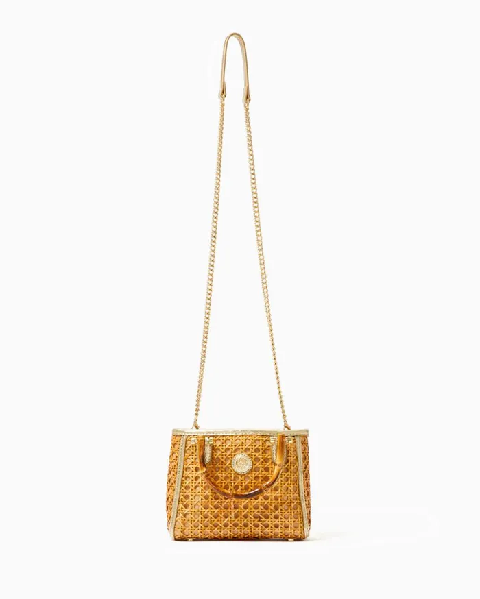 Women Lilly Pulitzer Bags Adrian Cane Mini Bag Natural Women Lilly Pulitzer Bags Adrian Cane Mini Bag Natural
