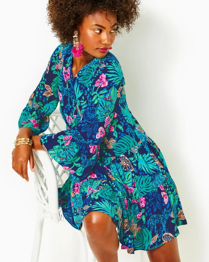 Women Lilly Pulitzer Dresses Gabriel Dress Low Tide Navy Life Of The Party Women Lilly Pulitzer Dresses Gabriel Dress Low Tide Navy Life Of The Party