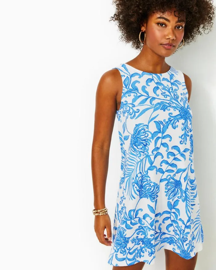 Women Lilly Pulitzer Dresses Gabriel Dress Low Tide Navy Life Of The Party Women Lilly Pulitzer Dresses Gabriel Dress Low Tide Navy Life Of The Party