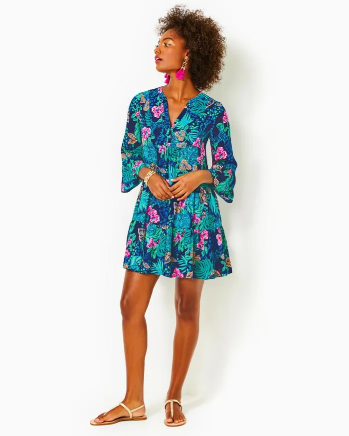 Women Lilly Pulitzer Dresses Gabriel Dress Low Tide Navy Life Of The Party Women Lilly Pulitzer Dresses Gabriel Dress Low Tide Navy Life Of The Party