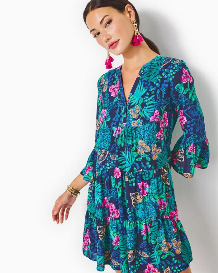 Women Lilly Pulitzer Dresses Gabriel Dress Low Tide Navy Life Of The Party Women Lilly Pulitzer Dresses Gabriel Dress Low Tide Navy Life Of The Party