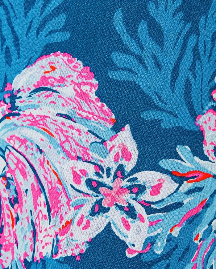 Women Lilly Pulitzer Dresses Jorgian Linen Midi Dress Multi For The Fans Women Lilly Pulitzer Dresses Jorgian Linen Midi Dress Multi For The Fans