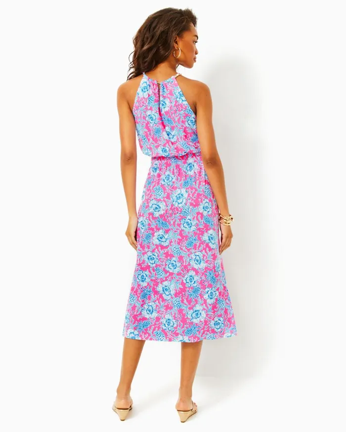 Women Lilly Pulitzer Dresses Jorgian Linen Midi Dress Multi For The Fans Women Lilly Pulitzer Dresses Jorgian Linen Midi Dress Multi For The Fans